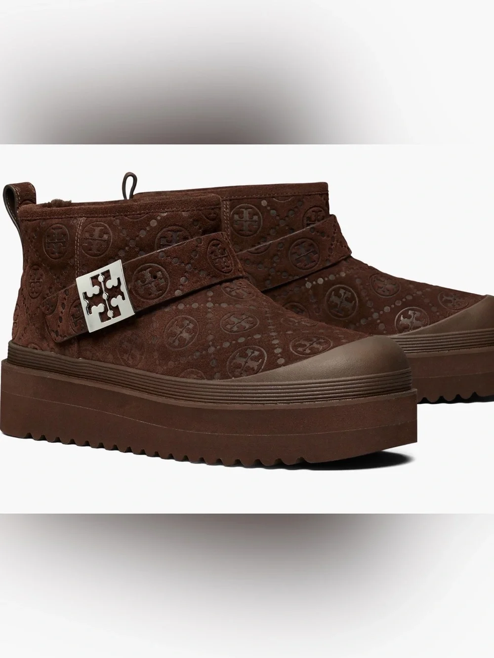 Tory Burch Shearling Lined Platform Boot. Ladies 10